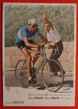Carte Postale Cyclisme Vélo Fausto Coppi - Vive La Bianchi Pneus Pirelli