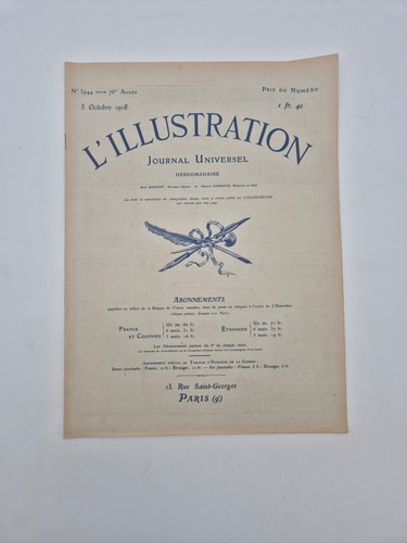 Illustration octobre 1918 - l'illustration,