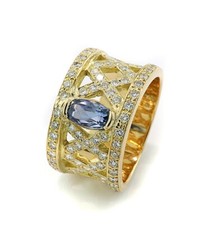 Ceylan Saphir Brillant Anneau