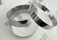 3 Cercles à pâtisserie professionnels Chef-Inox 26cm