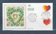 enveloppe   1er jour  bonne fete  coeurs  75 Paris  1999