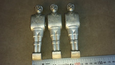 3  joueurs de Baby Foot en aluminium non peints RENÉ PIERRE.
