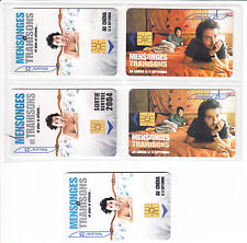 5 TELECARTE / PHONE CARD .. FRANCE 25U PACK ART CINEMA MOVIE FILM 2004 PUCE C13€