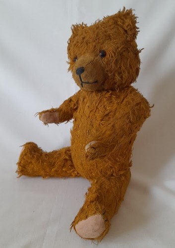 Ancien ours peluche paille - ours, en
