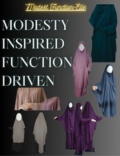 2pcs Jilbab with Front Jilbabi