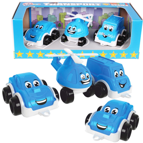 Véhicules mini coffret police - véhicules,