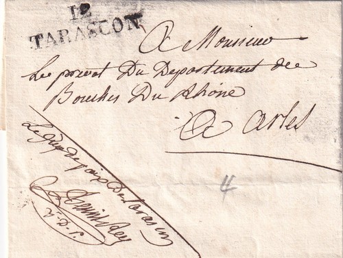 Marque postale tarascon - postale,