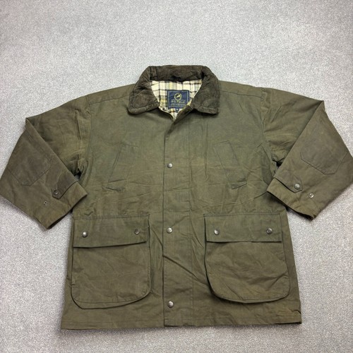 Veste cire adulte vert - en,