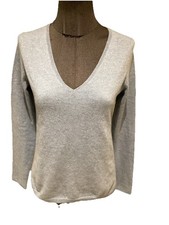 Très Beau Et Authentique Pull Bleu 100% Cachemire Not Shy 34/36 Jamais Porté 