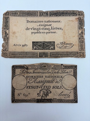 Lot assignats révolution - assignats,