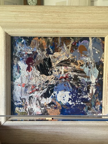 Tableau abstrait contemporain - tableau,