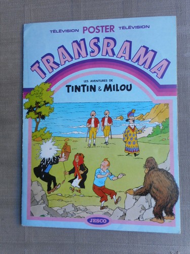 Hergé tintin poster transrama - hergÉ,
