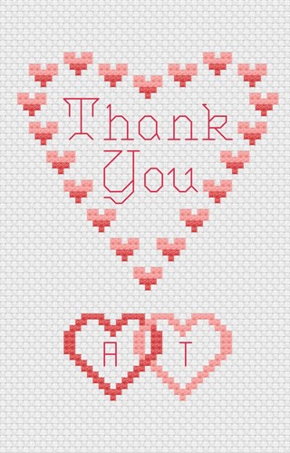 Merci kit carte - point, de