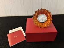 Pendulette ambre modèle mille nuits Mathias en cristal de Baccarat