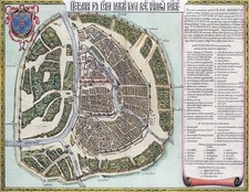 Reproduction plan ancien de Moscou 1664
