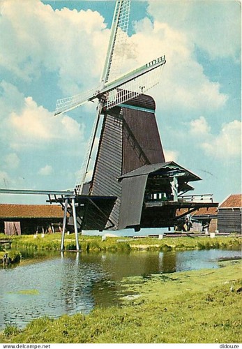 Carte postale moulin à vent - carte,