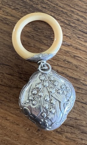 Ancien hochet argent massif - ancien,