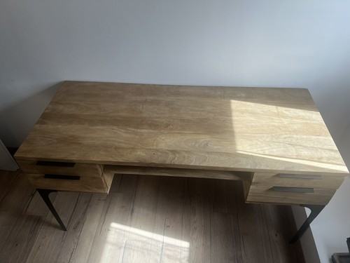 Bureau bois métal - bois,