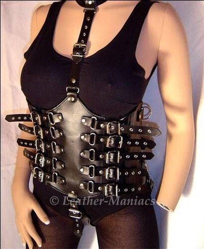 Lederkorsett sans seins - lederkorsett,