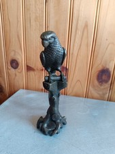 Sculpture bronze animalier Perroquet Signé NICK cachet fonderie bord de Seine