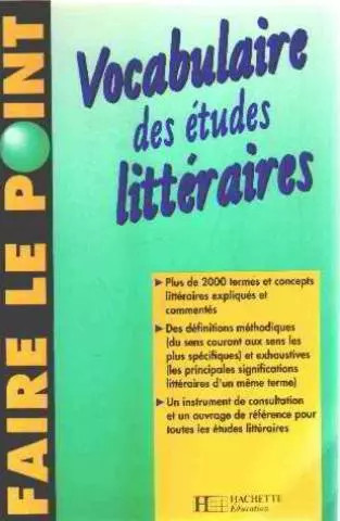 Vocabulaire des études