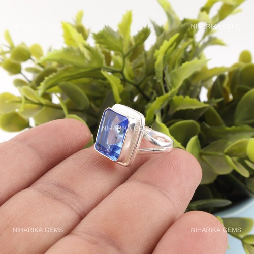 Bague solitaire argent 925 - argent,