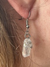 Boucle d'oreille en cristal de