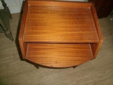 Petite TABLE de NUIT en BOIS 1950.