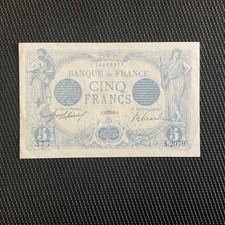 FRANCE: 5 Francs Bleu 1913