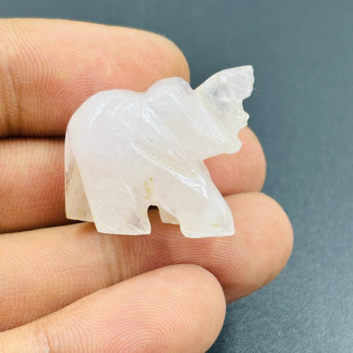 Statue éléphant quartz - statue,