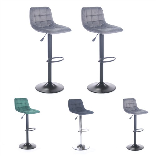 Velours barre tabourets - 2,