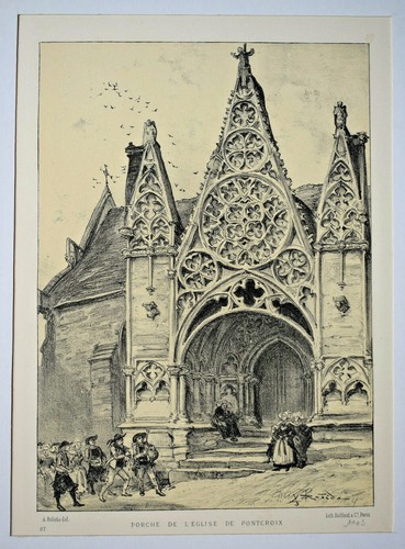 Porche eglise pontcroix - eglise,