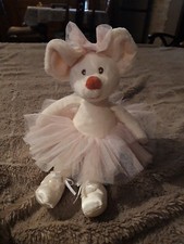 Doudou Peluche Bukowski Souris Vêtu Danseuse Tutu Nœud Rose Ballerine Tbe H 30cm