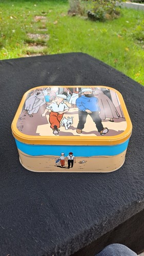 Boîte métallique tintin - boîte,