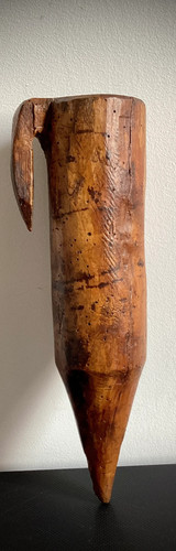 Très ancien coffin bois - très,