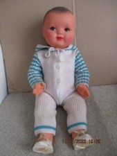 baigneur convert en novoid 42 cm yeux bleus dormeurs habillé