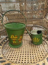 Ancien Jouet En Tôle Seau De