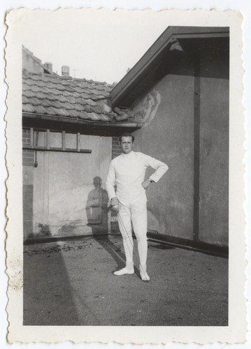 Portrait homme tenue escrime - portrait,