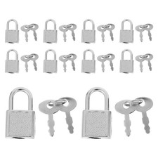 Lot de 10 mini cadenas à clé – Mini cadenas mignon avec clé pour valise, coffre