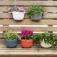 Pot de fleurs semi-circulaire