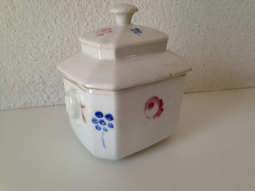 Ancien sucrier porcelaine - , de