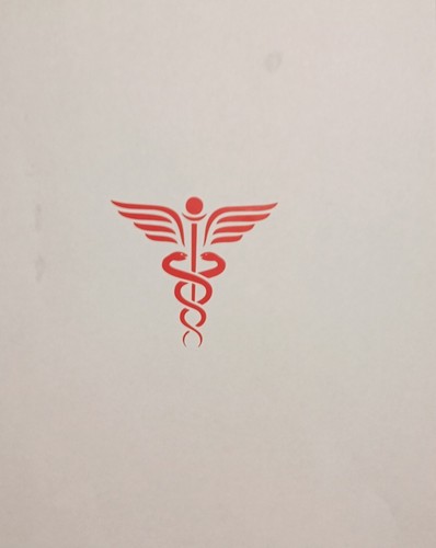 Autocollant sticker caducée - autocollant,