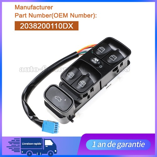 Bouton leve vitre a2038210679 - bouton,