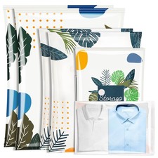 Sac de Rangement Sous Vide 6 Pièces 2L 100x80cm,2M 80x60cm,2S 60x40cm Sac Sou...