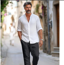 Pantalon Long  Lin Pour Homme