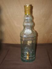 Bouteille en verre 2 litres avec son robinet, hauteur 40cm