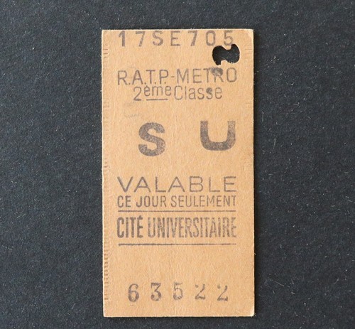 Ancien ticket paris - ancien,