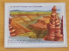 1955  GRAND CANYON COLORADO   CHOCOLAT  PRADO  FRANCE  IMAGE  ORIGINALE