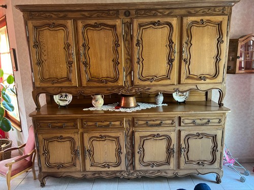 Vaisselier ancien chêne - vaisselier,