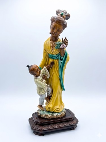 Statuette ancienne ceramique - statuette,